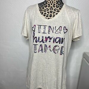 Jerzees Cream Graphic Short Sleeve Tee